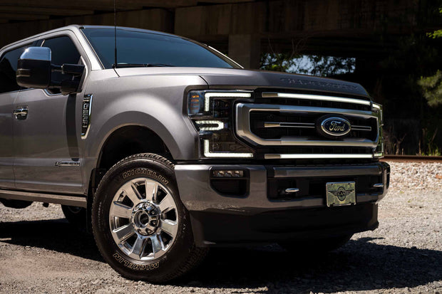 XBG LED Grille: Ford Super Duty (20-22 / Chrome / White DRL)
