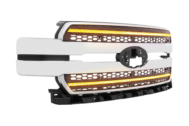 XBG LED Grille: Ford F-150 (18-20 / Chrome / Amber DRL)