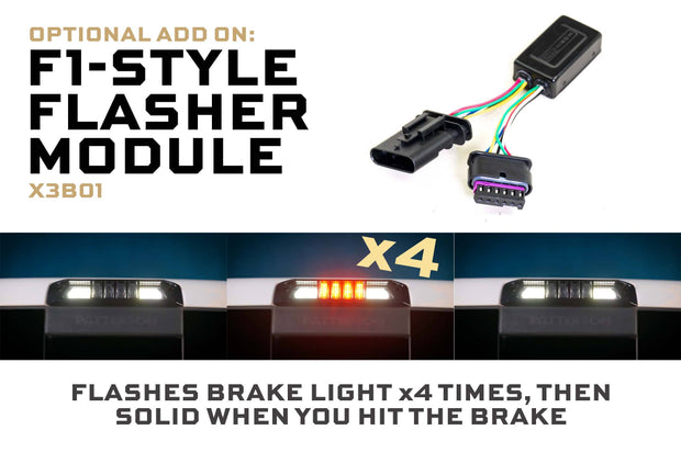 X3B LED Third Brake Light: Ram 1500 (09-18) and Ram HD (19+ / Clear Lens)