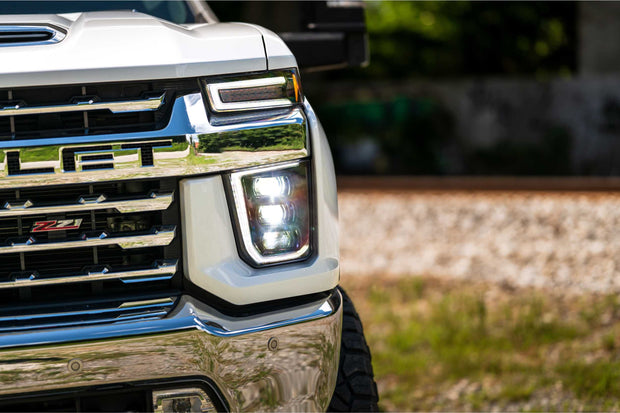 XB LED Headlights: Chevrolet Silverado HD (20-24 / Set)