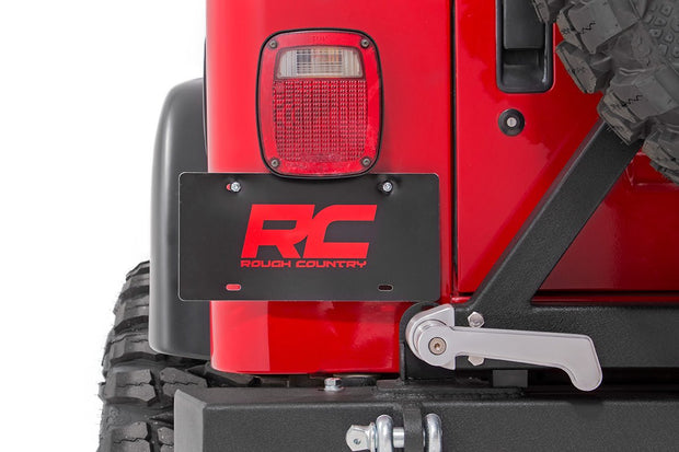 Jeep License Plate Adapter 97-06 Wrangler TJ Rough Country