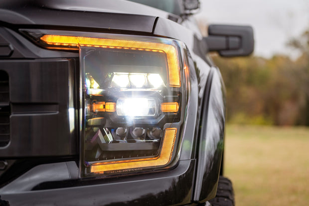 XB LED Headlights: Ford F-150 (21-23 / Amber DRL / Set)