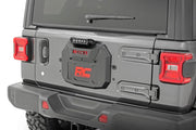 Jeep Spare Tire Delete Kit w/8 Inch Black Series LED 18-20 Wrangler JL Rough Country