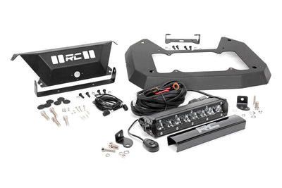 Jeep Spare Tire Delete Kit w/8 Inch Chrome Series LED 18-20 Wrangler JL Rough Country