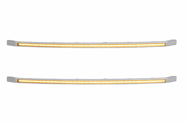 XBG LED DRL Grille Inserts: Ford Super Duty Platinum (20-22 / Amber DRL / Set)