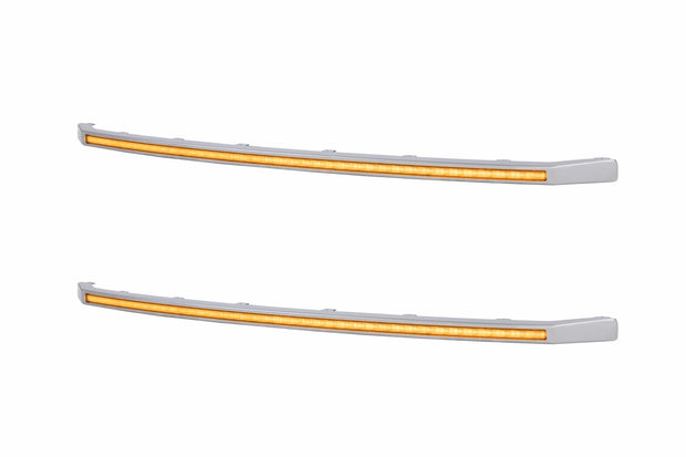 XBG LED DRL Grille Inserts: Ford Super Duty Platinum (20-22 / Amber DRL / Set)