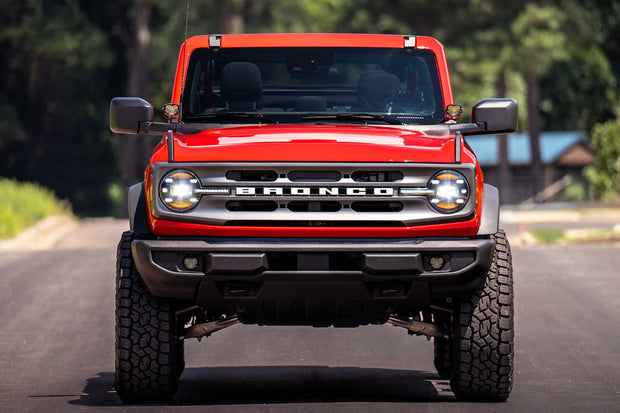 XB LED Headlights: Ford Bronco (21+ / White DRL / Set)