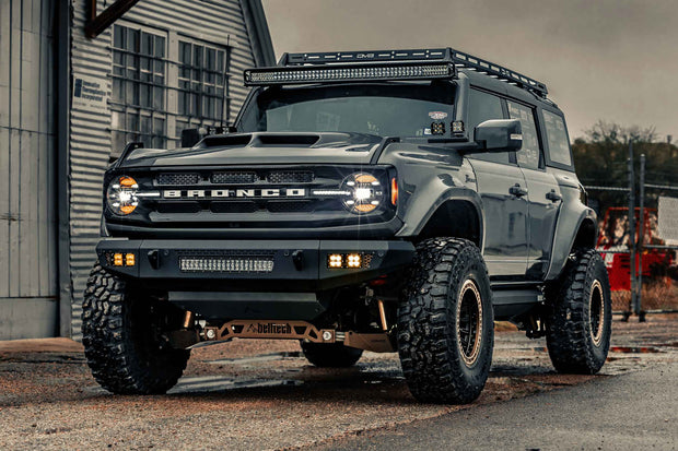 XB LED Headlights: Ford Bronco (21+ / White DRL / Set)