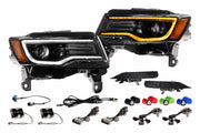 XB LED Headlights: Jeep Grand Cherokee (14-22 / Gen II / Set)