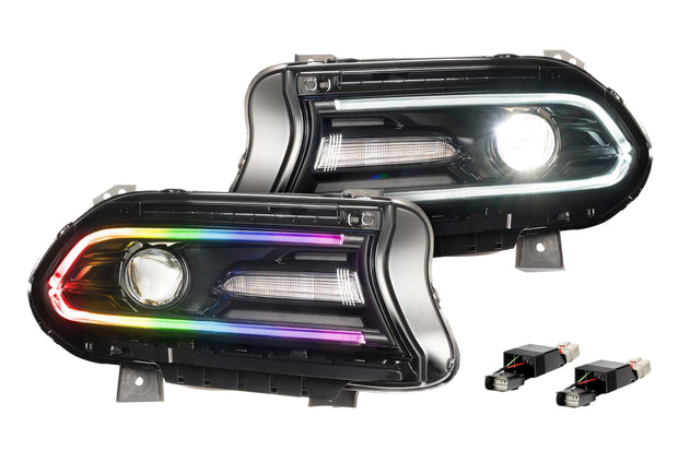 XRGB LED Headlights: 15-23 Dodge Charger (Set)