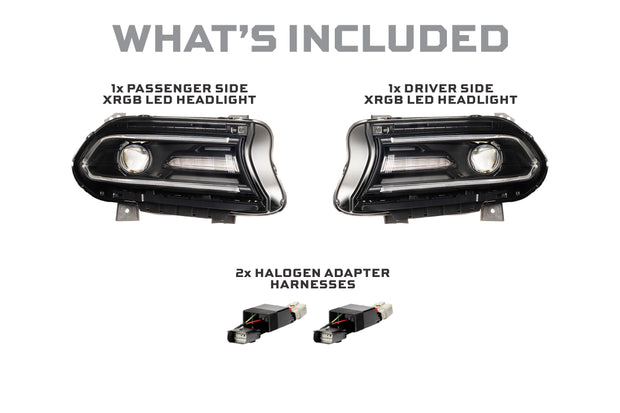 XRGB LED Headlights: 15-23 Dodge Charger (Set)