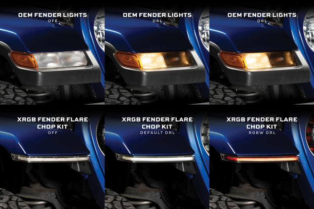 High Line Jeep JL / JT XRGB Fender Flare Chop Kit (Set)