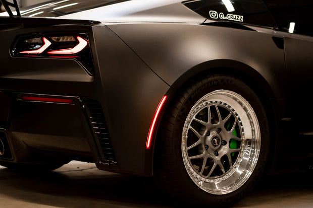 XB LED Side Markers: Corvette C7 (Rear / Red / Set)