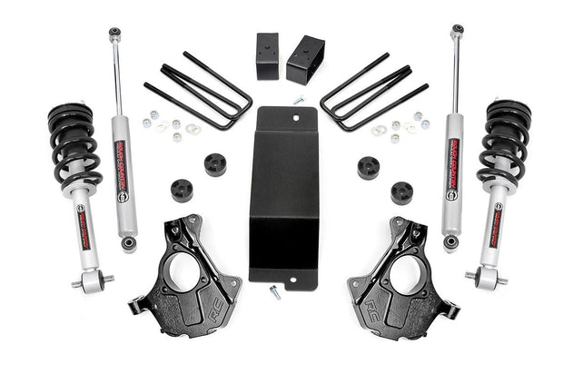 3.5 Inch Suspension Lift Knuckle Kit w/Struts 14-18 Silverado/Sierra 1500 4WD Aluminum & Stamped Steel Rough Country