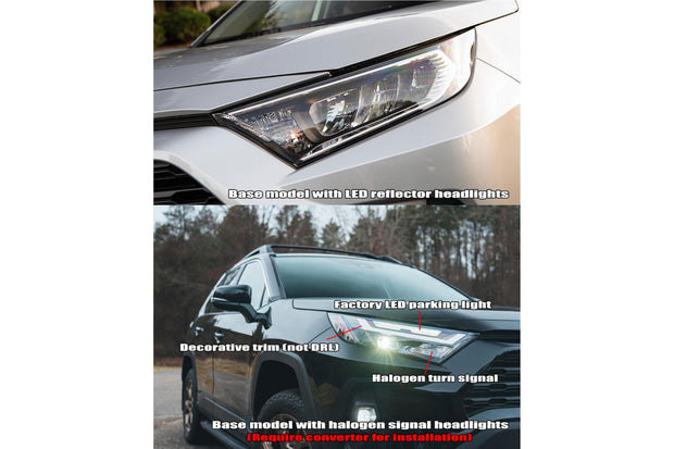 ARex Nova LED Headlights: Toyota Rav4 Low Trim (19-23) - Black (Set)