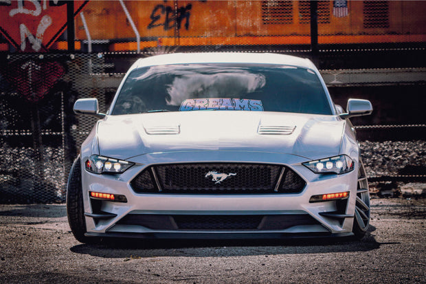 ARex Nova Mk2 LED Headlights: 18-23 Mustang - Black (Set)