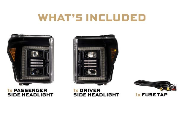 XB Hybrid LED Headlights: Ford Super Duty (11-16 / Set)