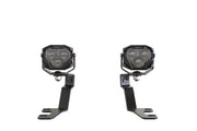 Morimoto 4Banger Ditch Light Kit: 2021+ Bronco Sport (HXB White SAE Wide Beam)