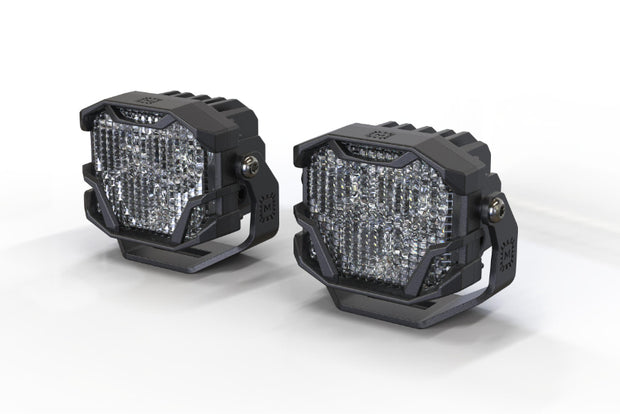 Morimoto 4Banger Ditch Light Kit: 2013+ Ford Transit (HXB Yellow Flood Beam)