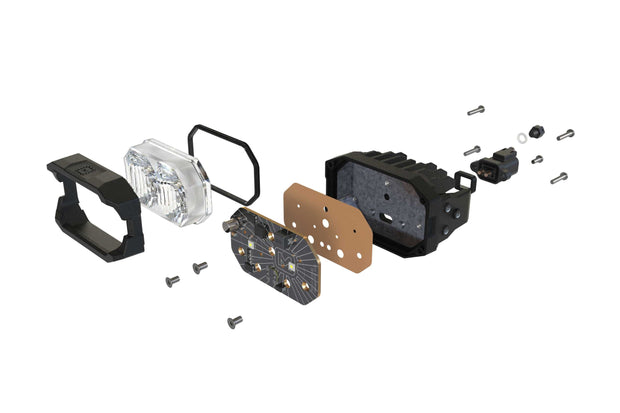Morimoto 2Banger Drift Light Kit: 2024+ Ford Mustang (HXB Yellow SAE Wide Beam)