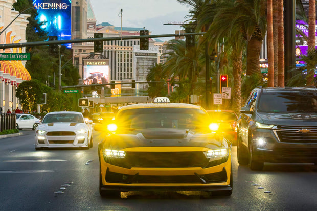 Morimoto 2Banger Drift Light Kit: 2024+ Ford Mustang (HXB Yellow Flood Beam)