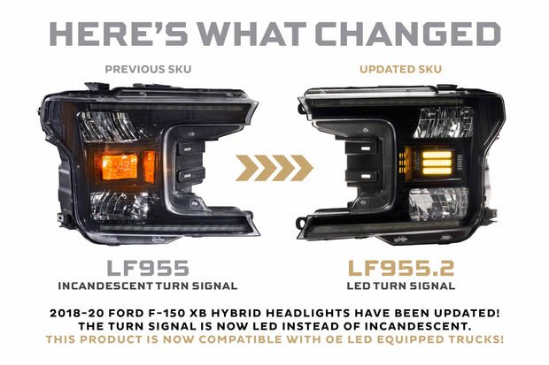 XB Hybrid-R LED Headlights: Ford F-150 (18-20 / Set)