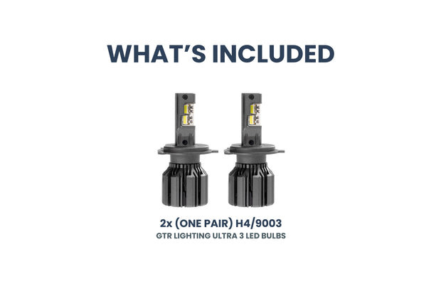 H4/9003: GTR Lighting Ultra 3 (Hi/Lo / Pair)