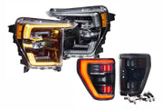 21-23 Ford F-150 Amber DRL Heads and Smoked Tails