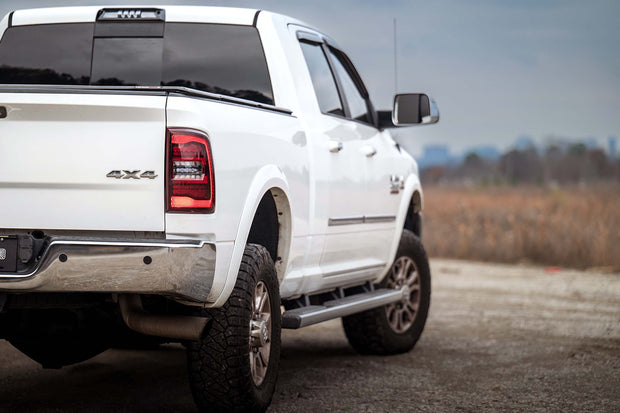 16-18 Dodge Ram White DRL Heads and Red Tails