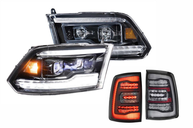 09-14 Dodge Ram White DRL Heads and Smoked Tails