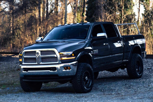 2015 Dodge Ram Amber DRL Heads and Red Tails