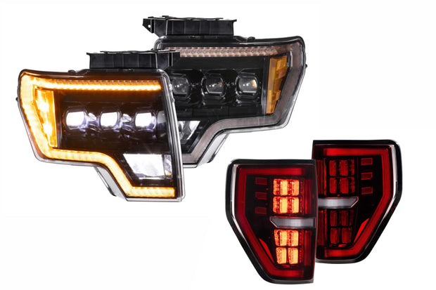 09-14 F-150 Amber DRL Heads and Red Tails