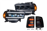 19-24 Ram HD XB Heads and Smoked Tails OEM Projector