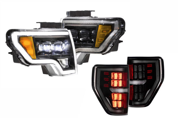 09-14 F-150 White DRL Heads and Smoked Tails