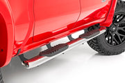 GM Stainless Steel Oval Nerf Step Bars 19-21 GM 1500 / 20-21 2500HD/3500 HD Crew Cab Rough Country