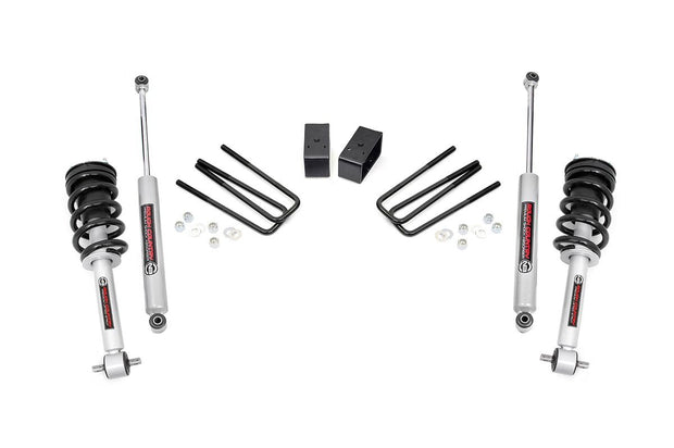3.5 Inch Suspension Lift Kit N3 Struts and Shocks 07-13 Silverado/Sierra 1500 2WD Cast Steel Rough Country