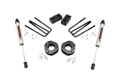 3.5 Inch Suspension Lift Kit w/V2 Shocks 07-13 Silverado/Sierra 1500 2WD Rough Country
