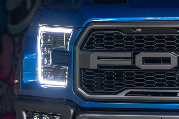 XB LED Headlights: Ford F-150 (15-17 / White DRL / Set)