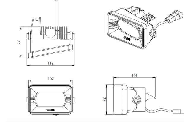 Morimoto XB LED Fogs: Type F2 (Pair)