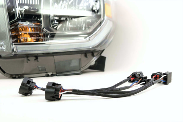 Conversion Harness for Halogen Tundra with LED DRL (Convert to OEM LED Headlights)