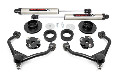 3 Inch Dodge Bolt-On Lift Kit w/Rear V2 Shocks 12-23 RAM 1500 4WD Rough Country