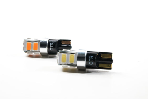 T10/194: GTR 10-Chip Canbus LED (Amber / Pair)