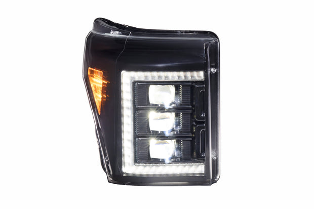 XB LED Headlights: Ford Super Duty (11-16 / White DRL / Set)