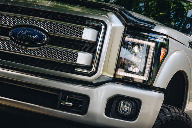 XB LED Headlights: Ford Super Duty (11-16 / White DRL / Set)