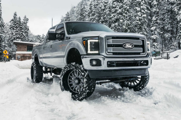 XB LED Headlights: Ford Super Duty (11-16 / White DRL / Set)