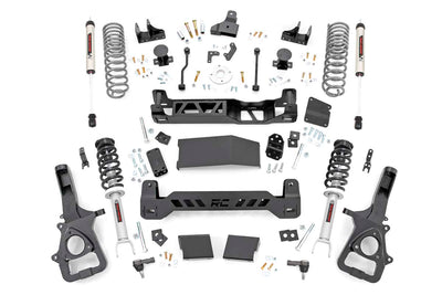 6 Inch RAM Suspension Lift Kit w/Loaded Struts and V2 Shocks 19-23 RAM 1500 4WD Rough Country