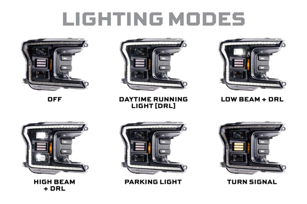 XB Hybrid LED Headlights: Ford F-150 (18-20 / Set)