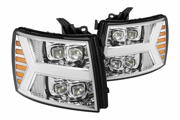ARex Nova LED Headlights: Chevy Silverado 1500 (07-13) - Jet Black (Set)