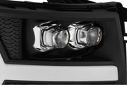 ARex Nova LED Headlights: Chevy Silverado 1500 (07-13) - Jet Black (Set)
