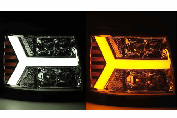 ARex Nova LED Headlights: Chevy Silverado 1500 (07-13) - Jet Black (Set)